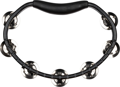 MEINL Percussion Headliner® Series Molded ABS Single-Row Tambourine - Black