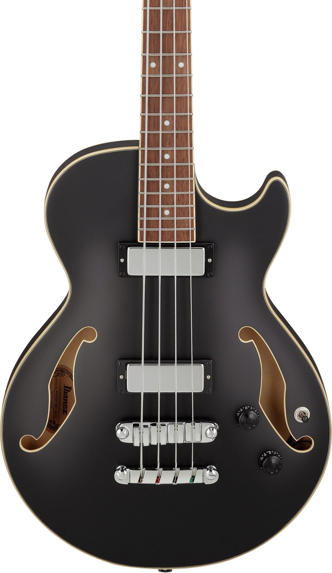 IBANEZ Artcore Hollow Body Bass 4-String - Black Flat