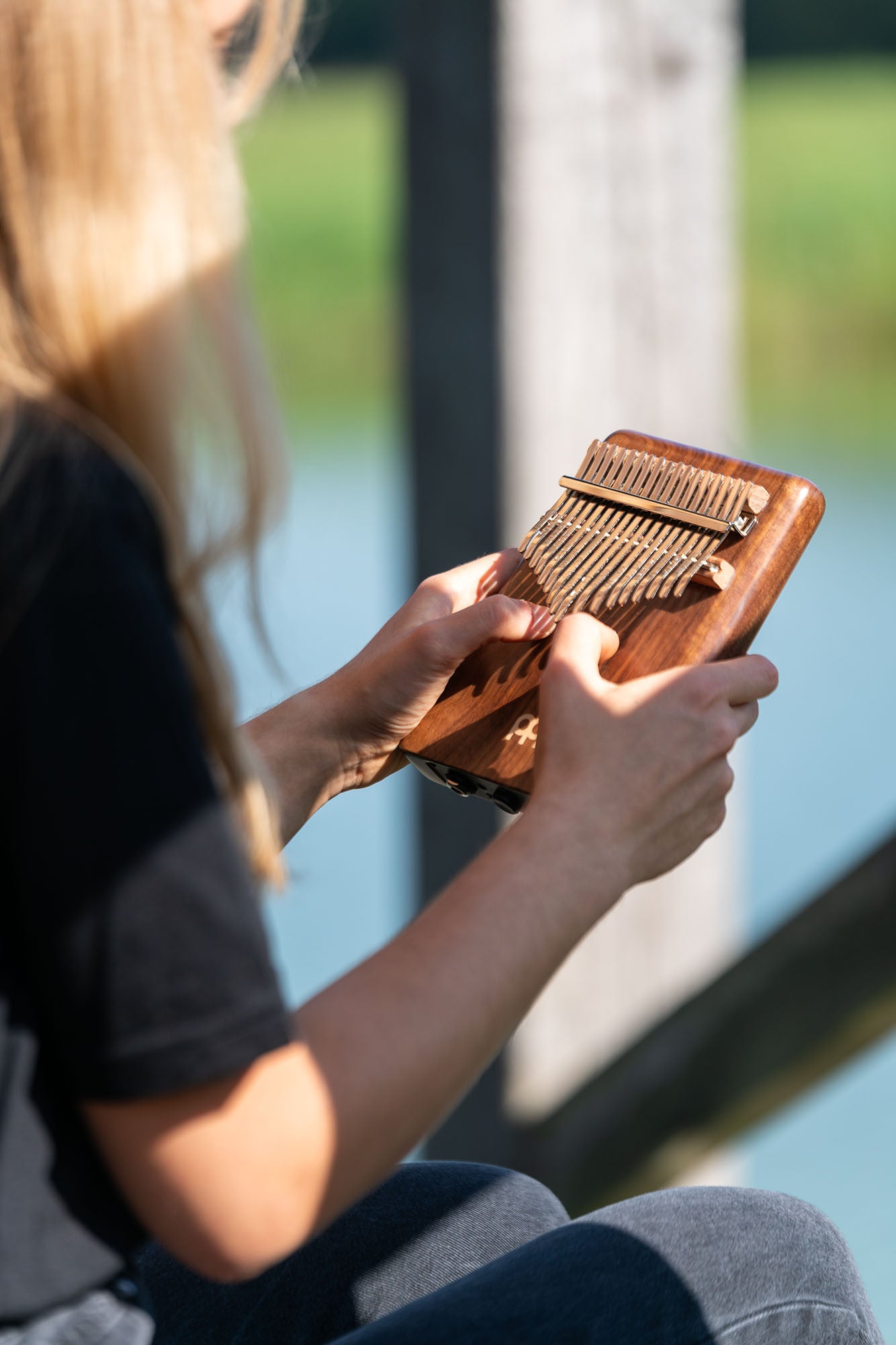 MEINL Percussion Solid Pickup Kalimba - American Walnut