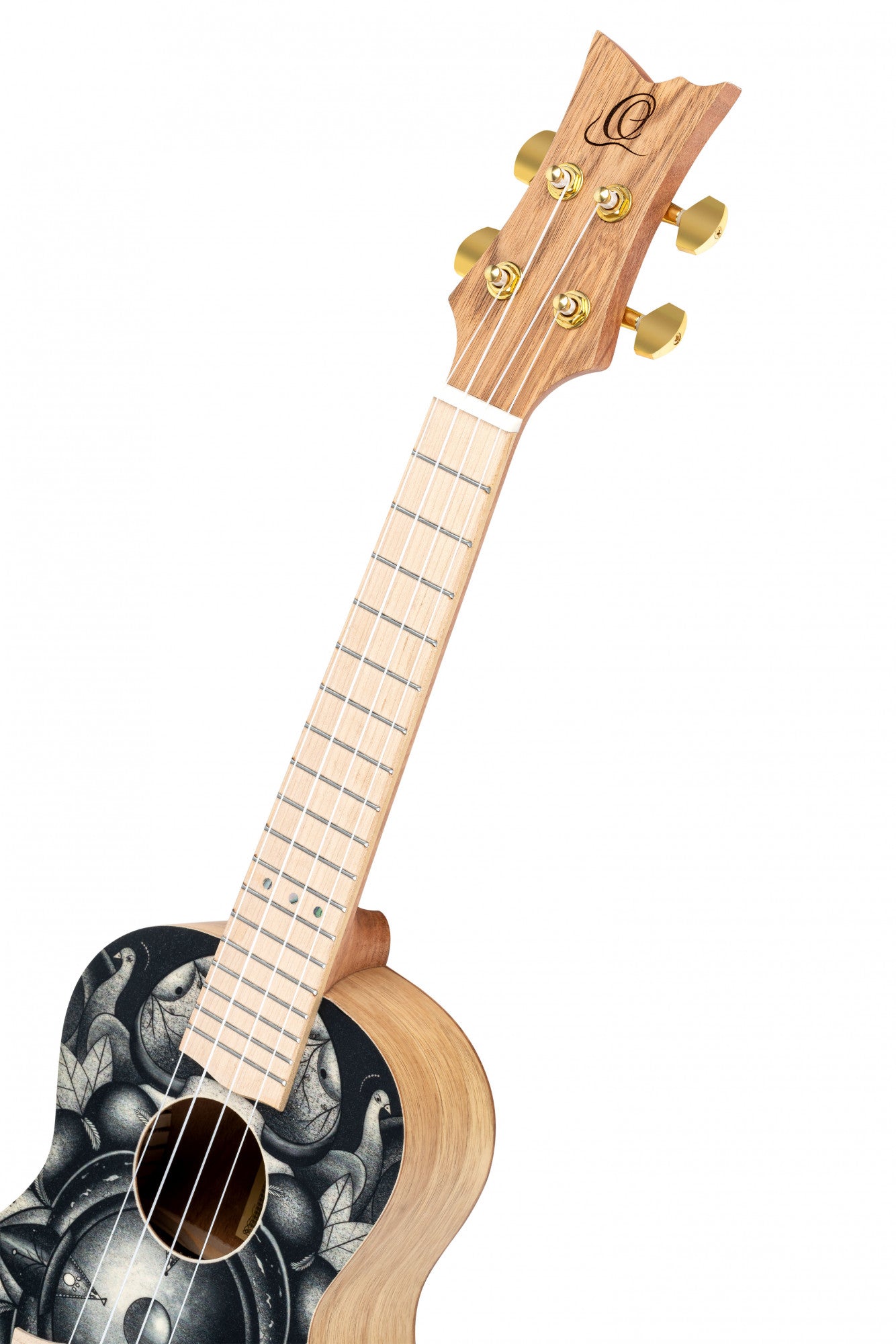 ORTEGA Art Serie Konzert Ukulele 4 String - Spruce / Catalpa Birds