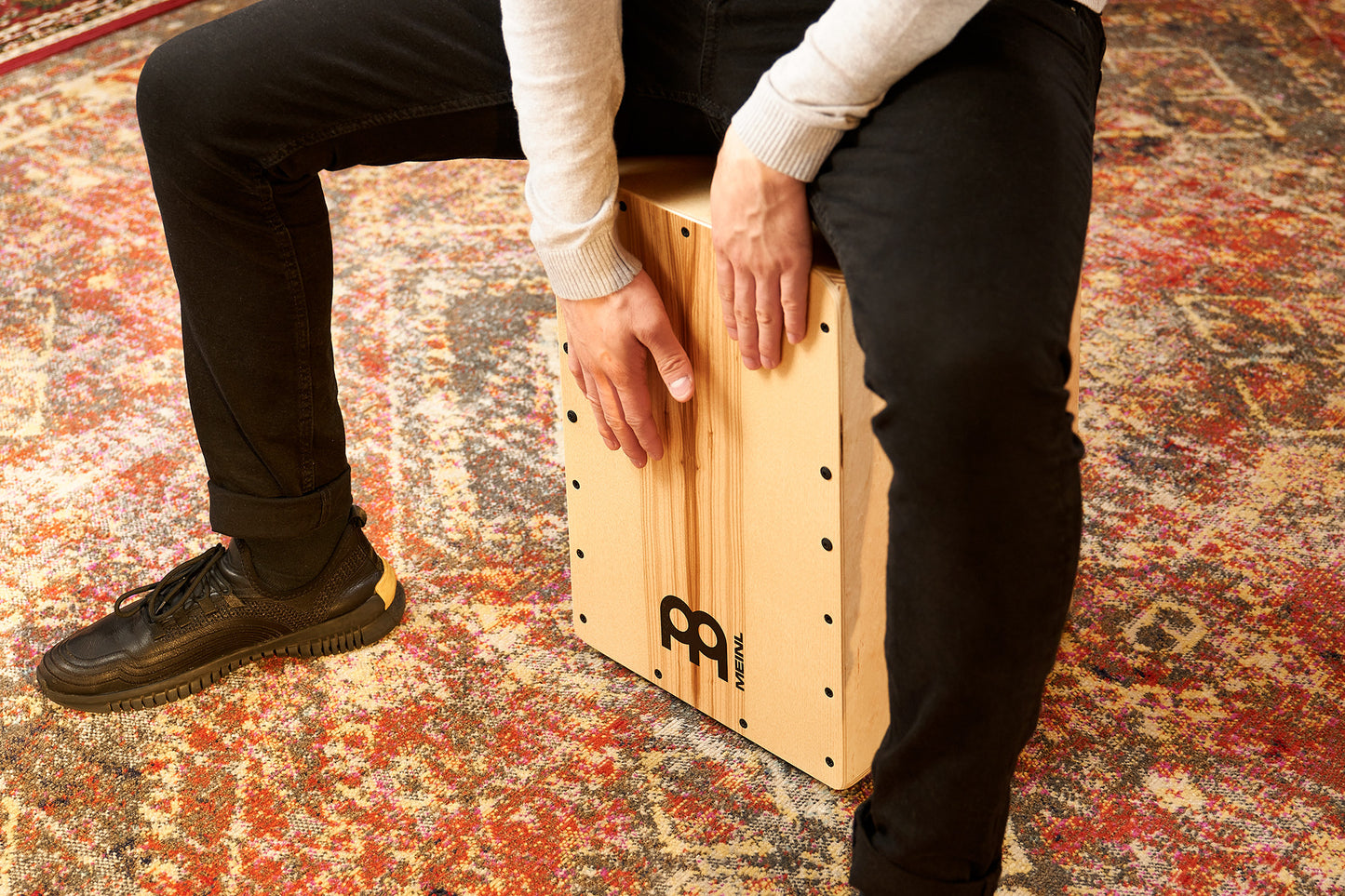 MEINL Percussion Snarecraft Series Snare Cajon 80 - Heart Ash
