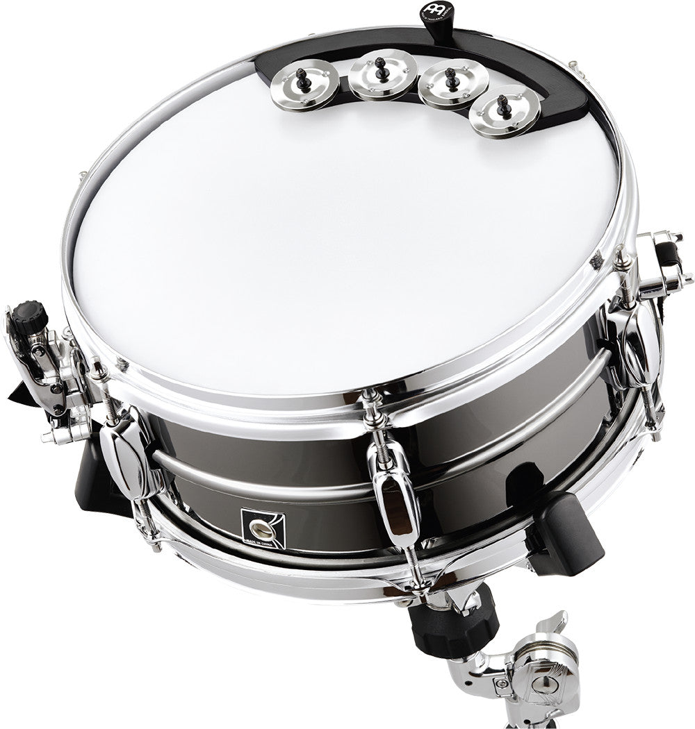 MEINL Percussion Backbeat Tambourine 10" - 12" - schwarz
