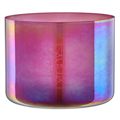 Meinl Sonic Energy 8" Essence Solfeggio Crystal Singing Bowl 174 Hz, Brandy Rose