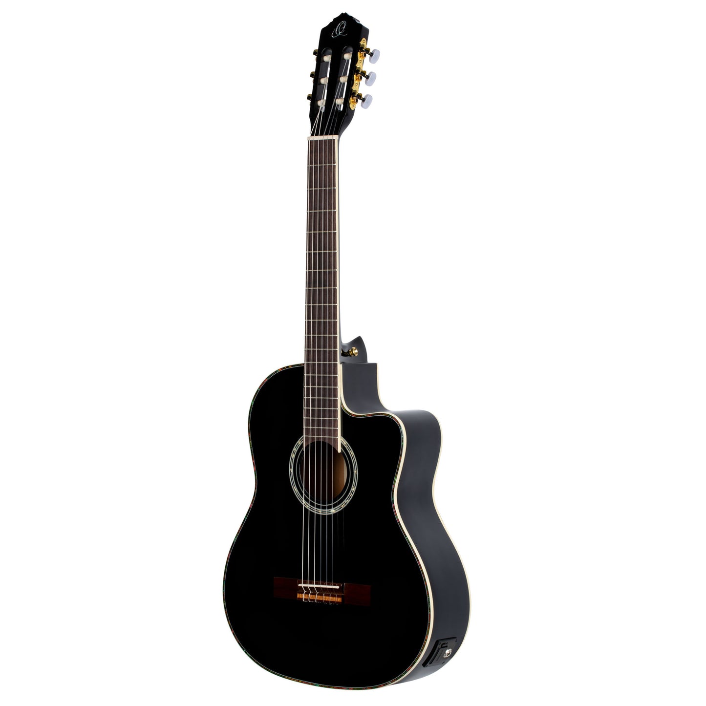 ORTEGA Family Series Pro 4/4 Classical Guitar 6 String - Solid Spruce / Mahogany Black + Gig Bag