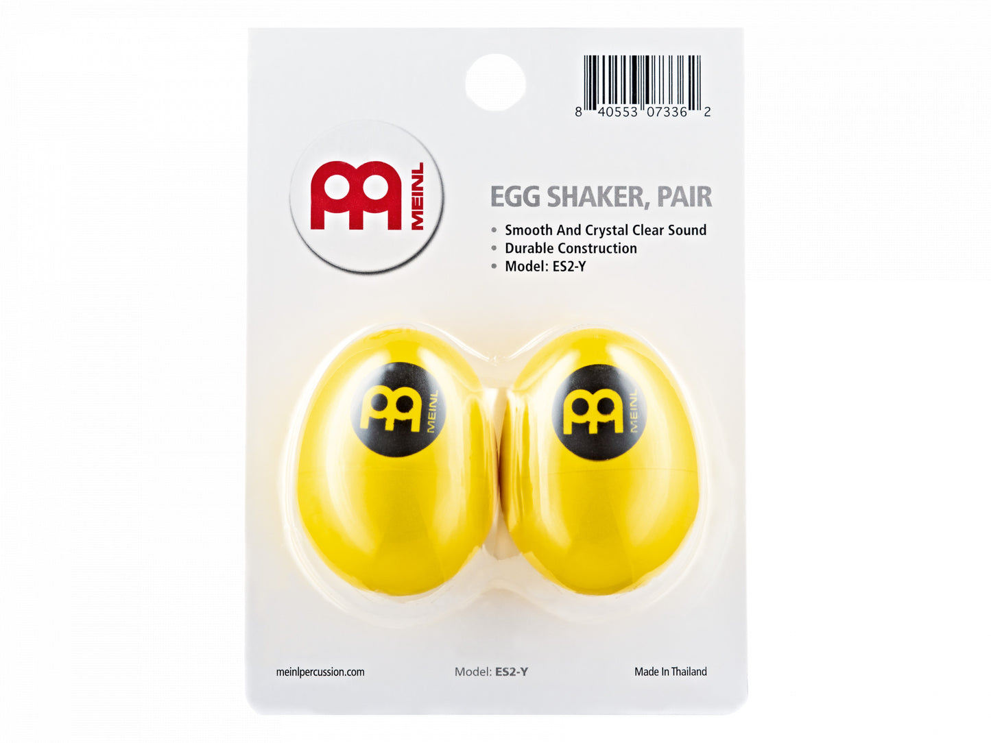 MEINL Percussion Egg Shaker Pair - Yellow