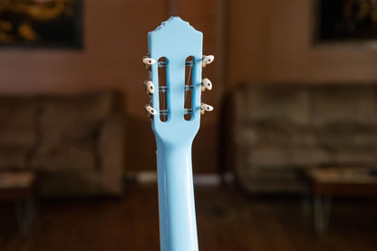 ORTEGA Gaucho Series 4/4 Nylon String Guitar 6-String - Sky Blue + Gig Bag
