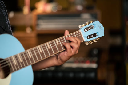 ORTEGA Gaucho Series 4/4 Nylon String Guitar 6-String - Sky Blue + Gig Bag