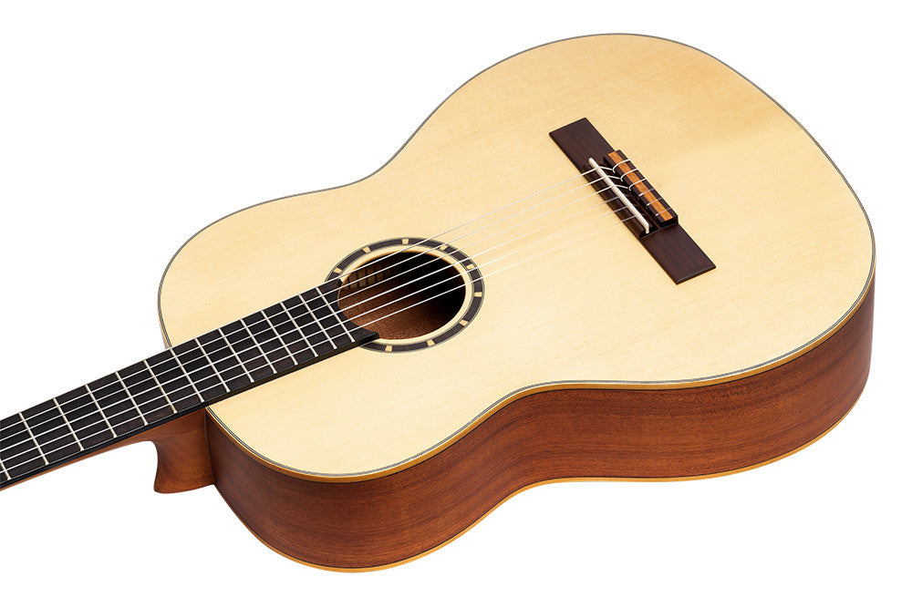 ORTEGA Family Series 4/4 Slim Neck Konzertgitarre 6 String Lefty - Mahagoni Natur + Bag
