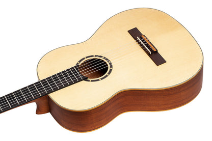 ORTEGA Family Series 4/4 Slim Neck Konzertgitarre 6 String Lefty - Mahagoni Natur + Bag