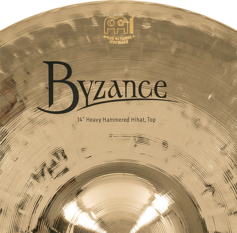 MEINL Cymbals Byzance Brilliant Heavy Hammered Hihat - 14"