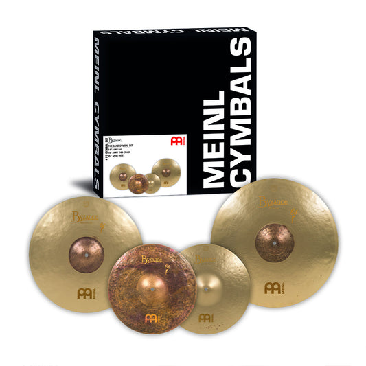 MEINL Cymbals Byzance Vintage Benny Greb Signature Sand Beckenset - 14" Sand Hat/18" Sand Thin Crash/20" Sand Ride