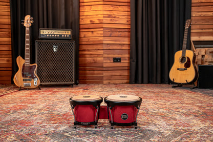 MEINL Percussion Journey Series Bongo 6 1/2" Macho & 7 1/2" Hembra - Red