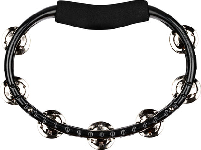 MEINL Percussion Traditional ABS Series Hand Held Molded ABS Tambourine - Black/vernickelte Stahl Jingles