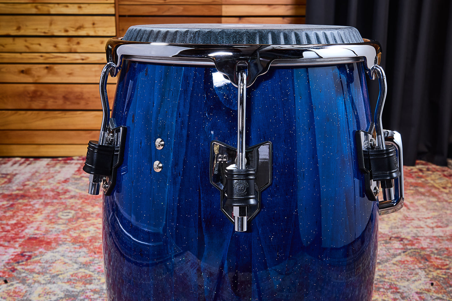 MEINL Percussion Artist Series William Kachiro Quinto 11"/REMO® Black Calfskin Skyndeep Heads - Blue Wave