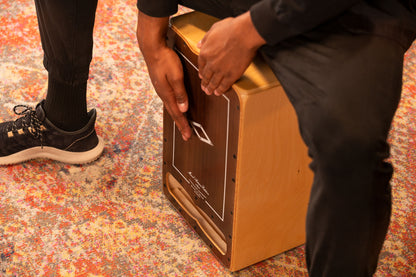 MEINL Percussion Artisan Edition Series String Cajon Cantina Line - Brown Eucalyptus
