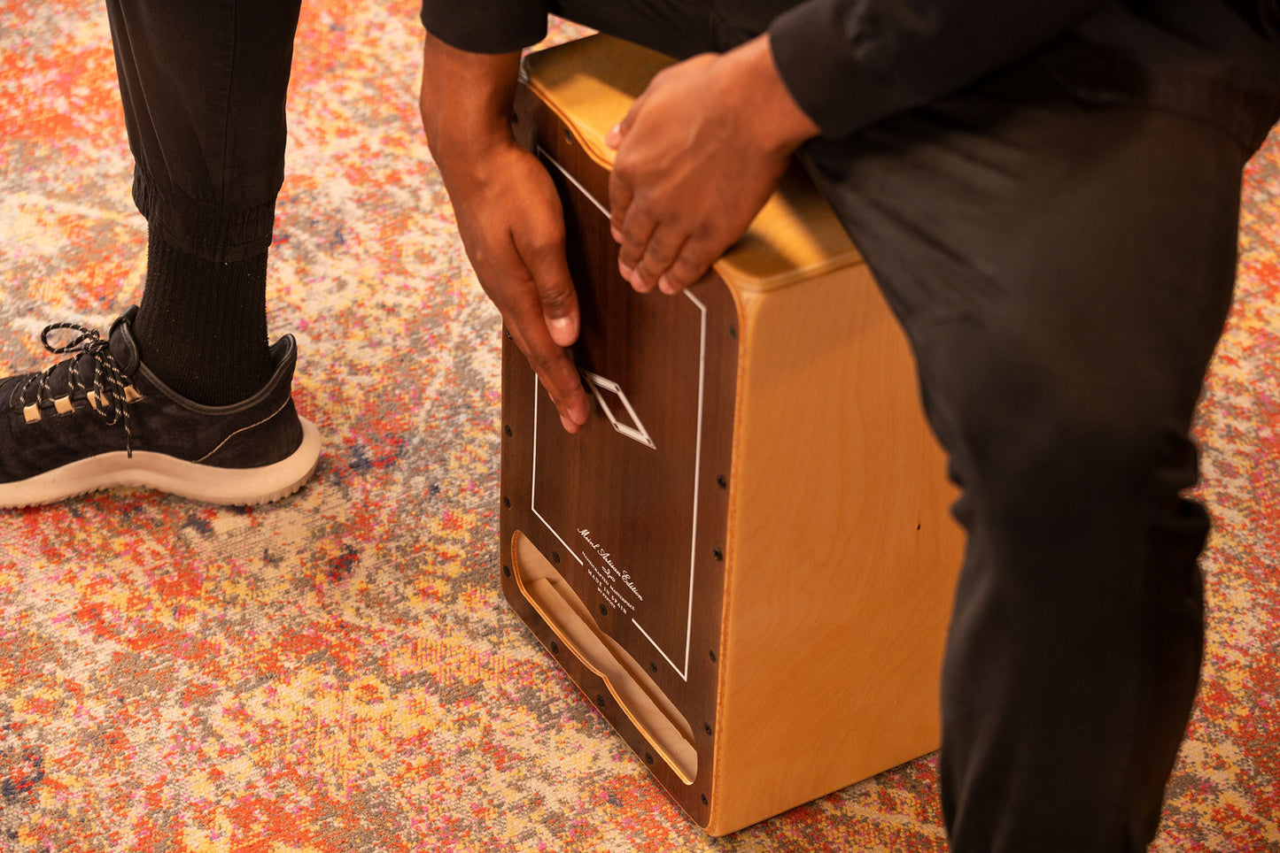 MEINL Percussion Artisan Edition Series String Cajon Cantina Line - Brown Eucalyptus