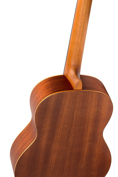 ORTEGA Family Series 4/4 Slim Neck Konzertgitarre 6 String Lefty - Mahagoni Natur + Bag