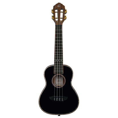 ORTEGA Onyx Serie Konzert Ukulele 4 String - Spruce / Mahogany Black + Bag