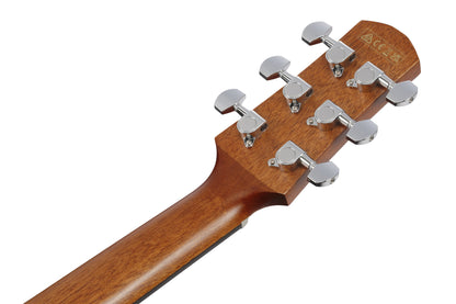 IBANEZ Advanced Acoustic AAM Akustikgitarre 6-String Lefty - Open Pore Light Brown Sunburst Decke, Natural Open Pore Boden & Zargen