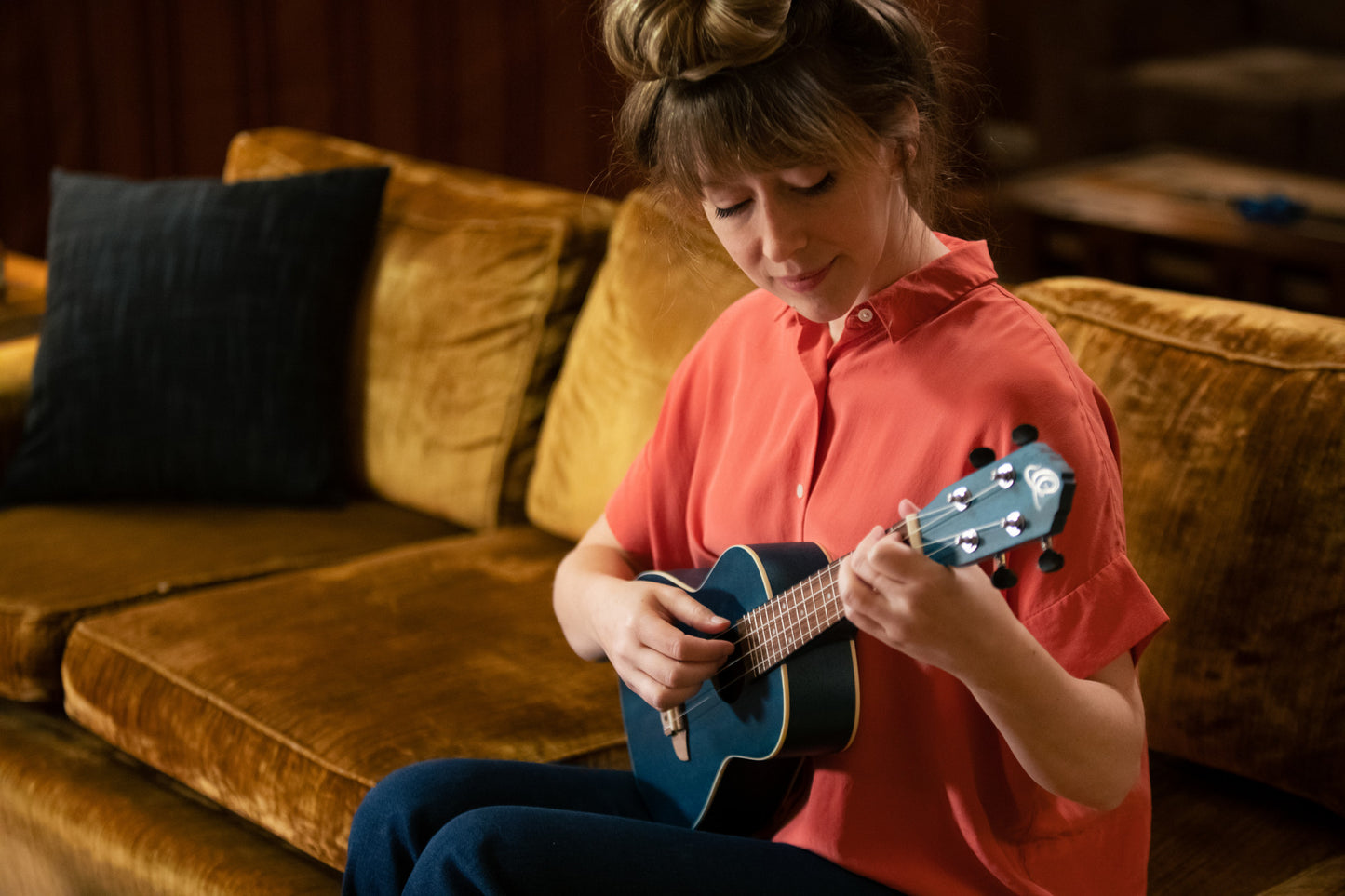 ORTEGA Earth Serie Konzert Ukulele 4 String - Ocean Blue