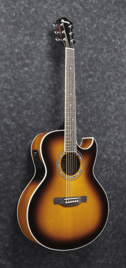 IBANEZ Joe Satriani Signature Acoustic Guitar 6-String - Vintage Burst High Gloss