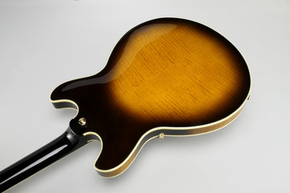 IBANEZ John Scofield Signature Hollow Body Guitar 6-String - Vintage Sunburst + Case MS100C
