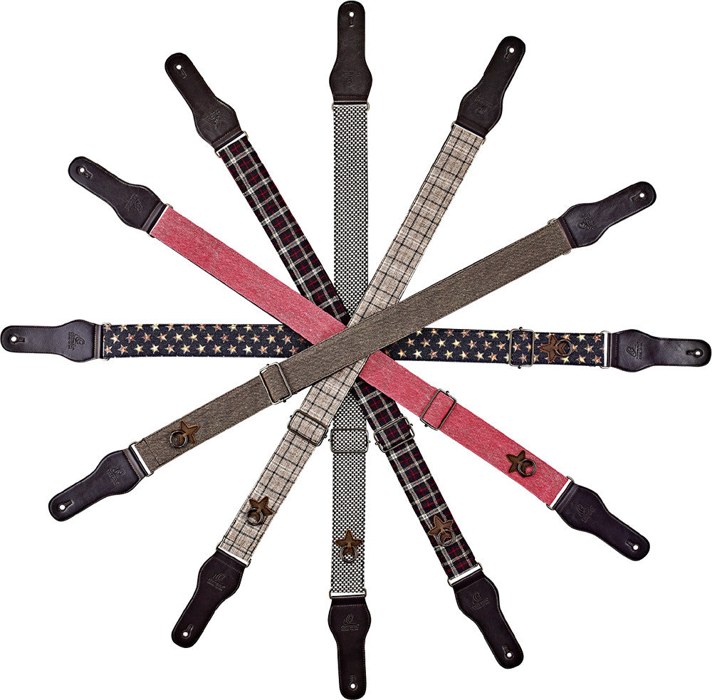 ORTEGA Highland Series Baumwollgitarrengurt - Faded Pink