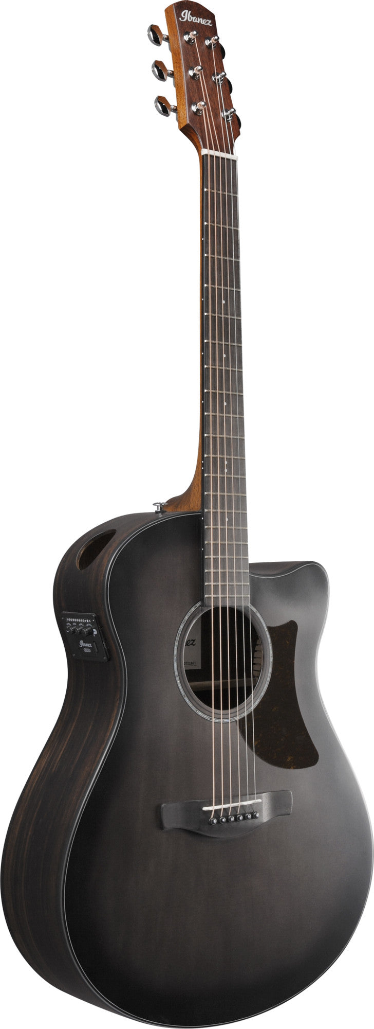 IBANEZ Advanced Acoustic AAM Acoustic Guitar 6-String - Transparent Charcoal Burst