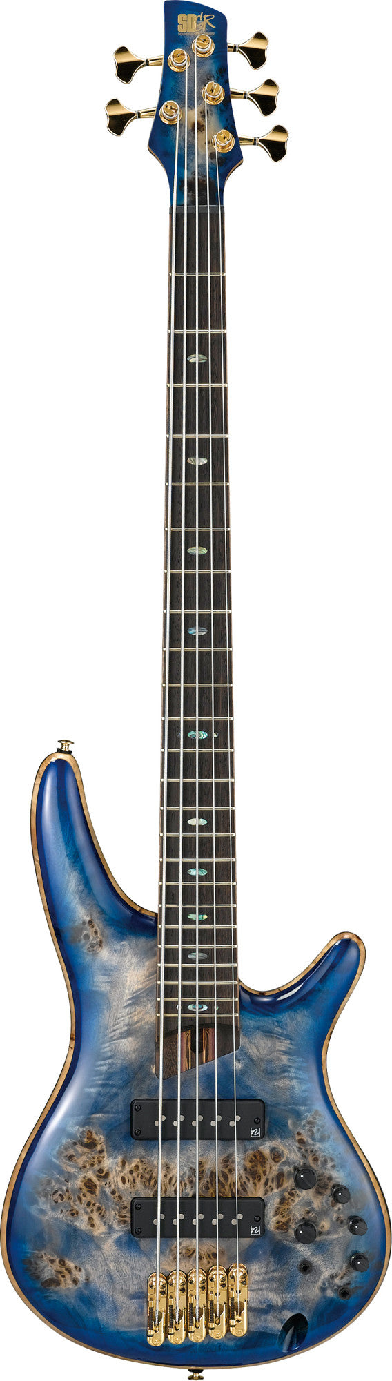 IBANEZ Premium SR E-Bass 5-String - Cerulean Blue Burst + Gigbag