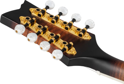 ORTEGA F-Style Serie Mandolin 8 String - Solid Spruce / Solid Flamed Antique Violin Oil + Bag