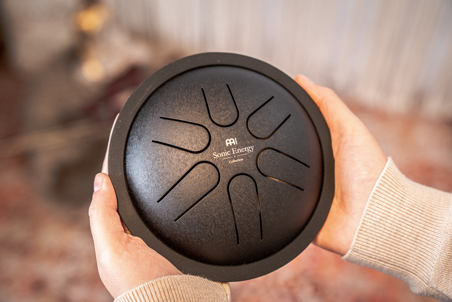 MEINL Sonic Energy Mini Steel Tongue Drum 6" - C Dur/6 Töne/440Hz - Schwarz