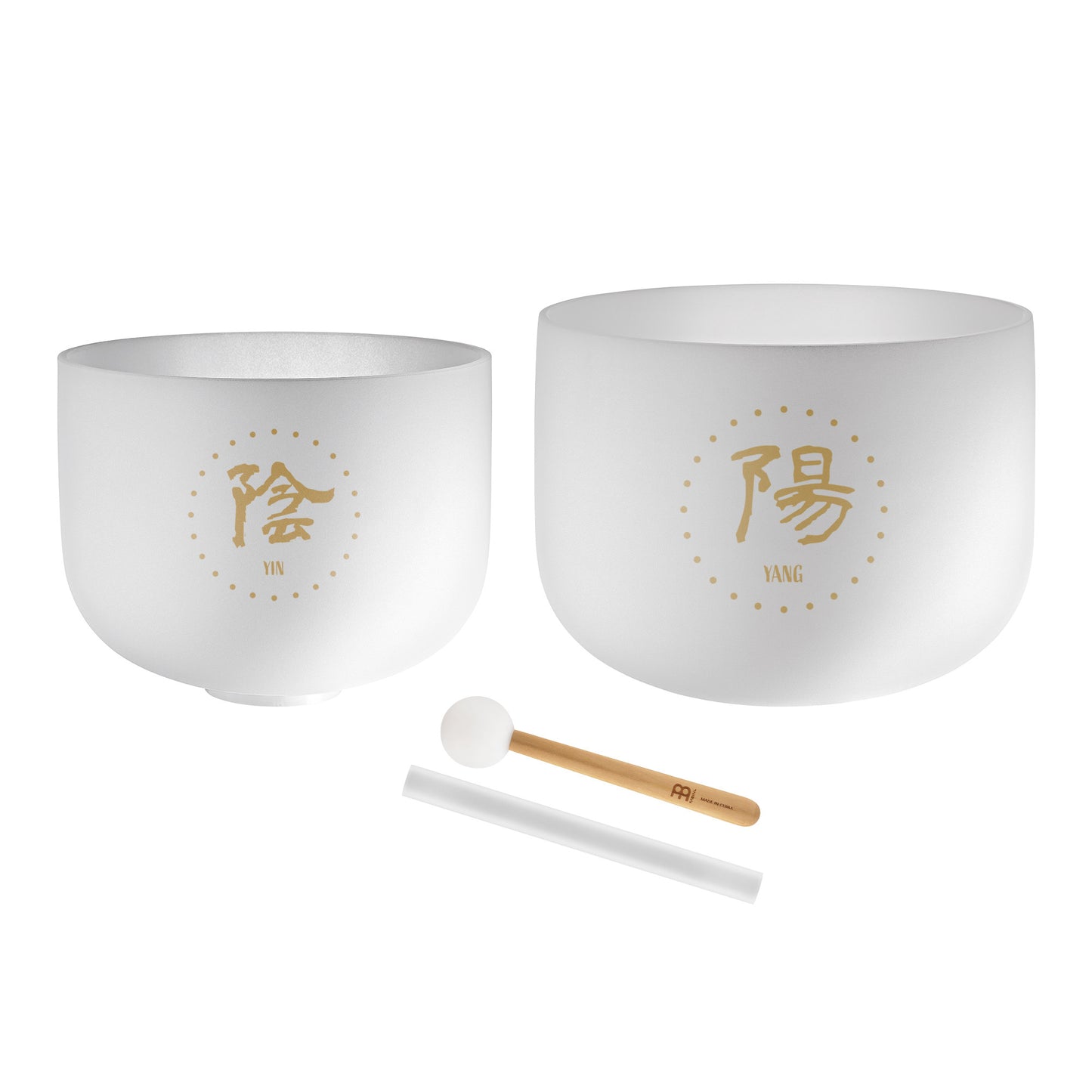 MEINL Sonic Energy 2-piece TCM Crystal Singing Bowl Yin & Yang Set