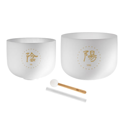 MEINL Sonic Energy 2-piece TCM Crystal Singing Bowl Yin & Yang Set