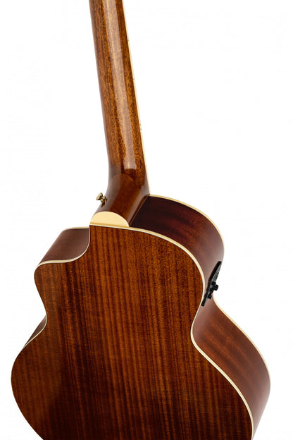 ORTEGA Deep Series 8 Medium Scale Acoustic Bass 4 String - Spruce / Mahogany Black