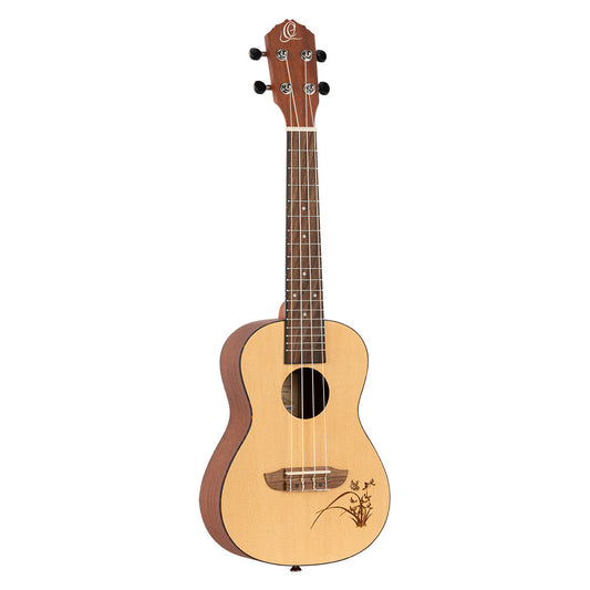ORTEGA Bonfire Serie Konzert Ukulele 4 String - Fichte/Sapele Natur