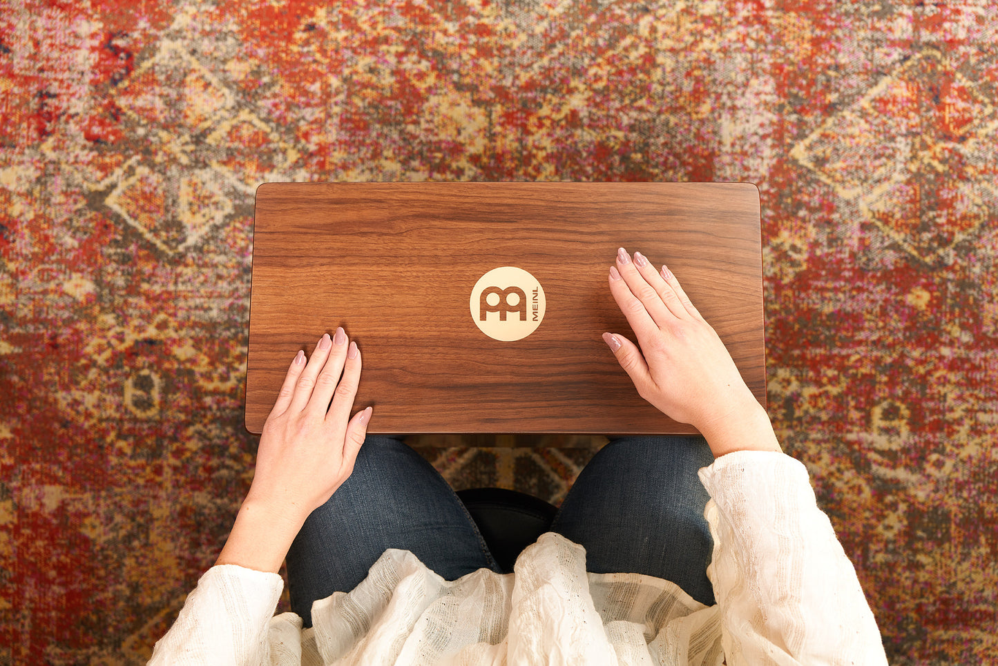 MEINL Percussion Slaptop Series Turbo Slaptop Cajon (Patented) - Walnut