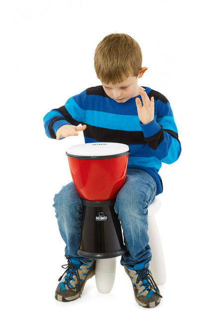 NINO Percussion ABS Djembe 8" - Red/Black