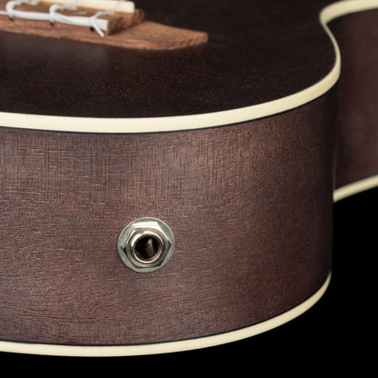 ORTEGA Earth Series Concert Preamp Ukulele 4 String - Okoume Coal Black