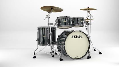 TAMA Starclassic Maple Lacquer Shell Kit 4 teilig - Black Clouds & Silver Linings/Smoked Black Nickel HW