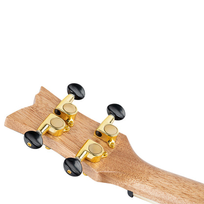 ORTEGA Element Serie Konzert Ukulele 4 String - Spruce / Catalpa Metallic Black + Bag