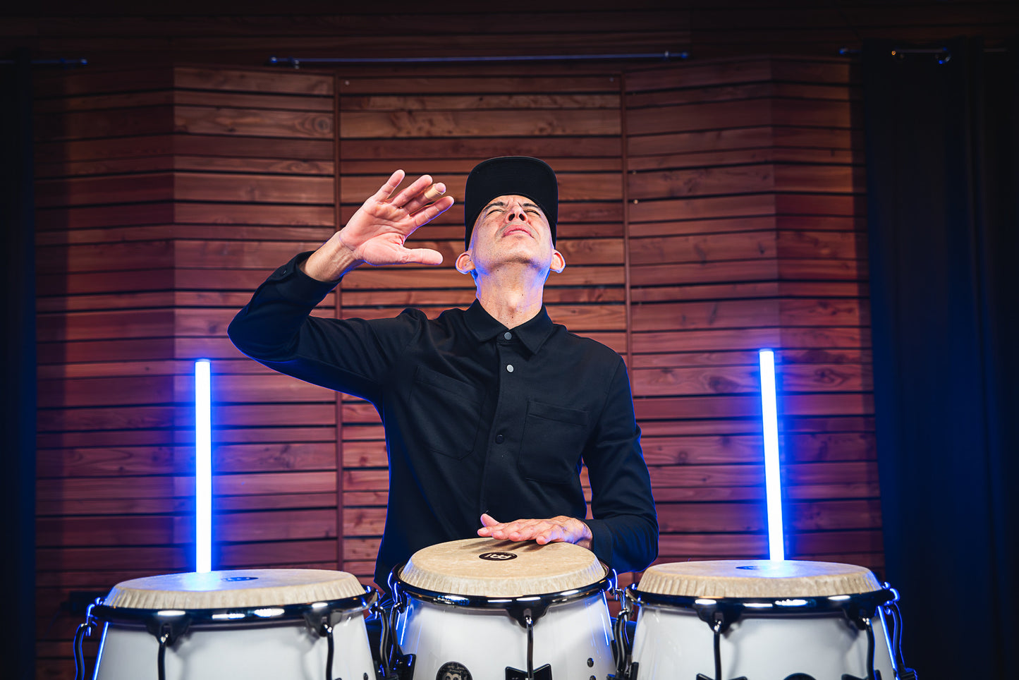 MEINL Percussion Artist Series Roberto Serrano Tumba 12 1/2" /REMO® Fiberskyn Heads - Pearl White