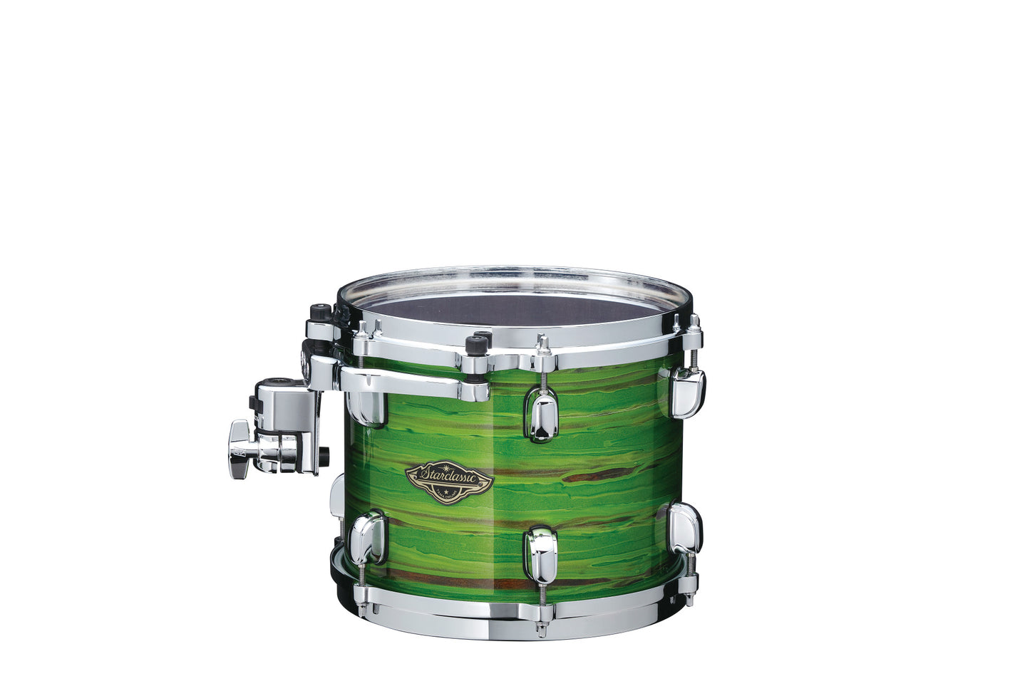 TAMA Starclassic Walnut/Birch Lacquer Rack Tom 10" x 7" - Lacquer Shamrock Oyster/Chrom HW
