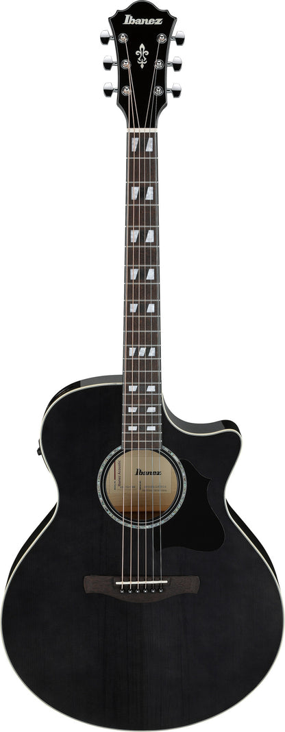 IBANEZ AE Acoustic Guitar 6-String - Transparent Black High Gloss