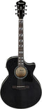 IBANEZ AE Acoustic Guitar 6-String - Transparent Black High Gloss
