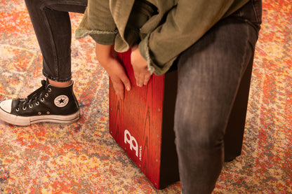 MEINL Percussion Headliner® Series Snare Cajon - Tango Red Fade