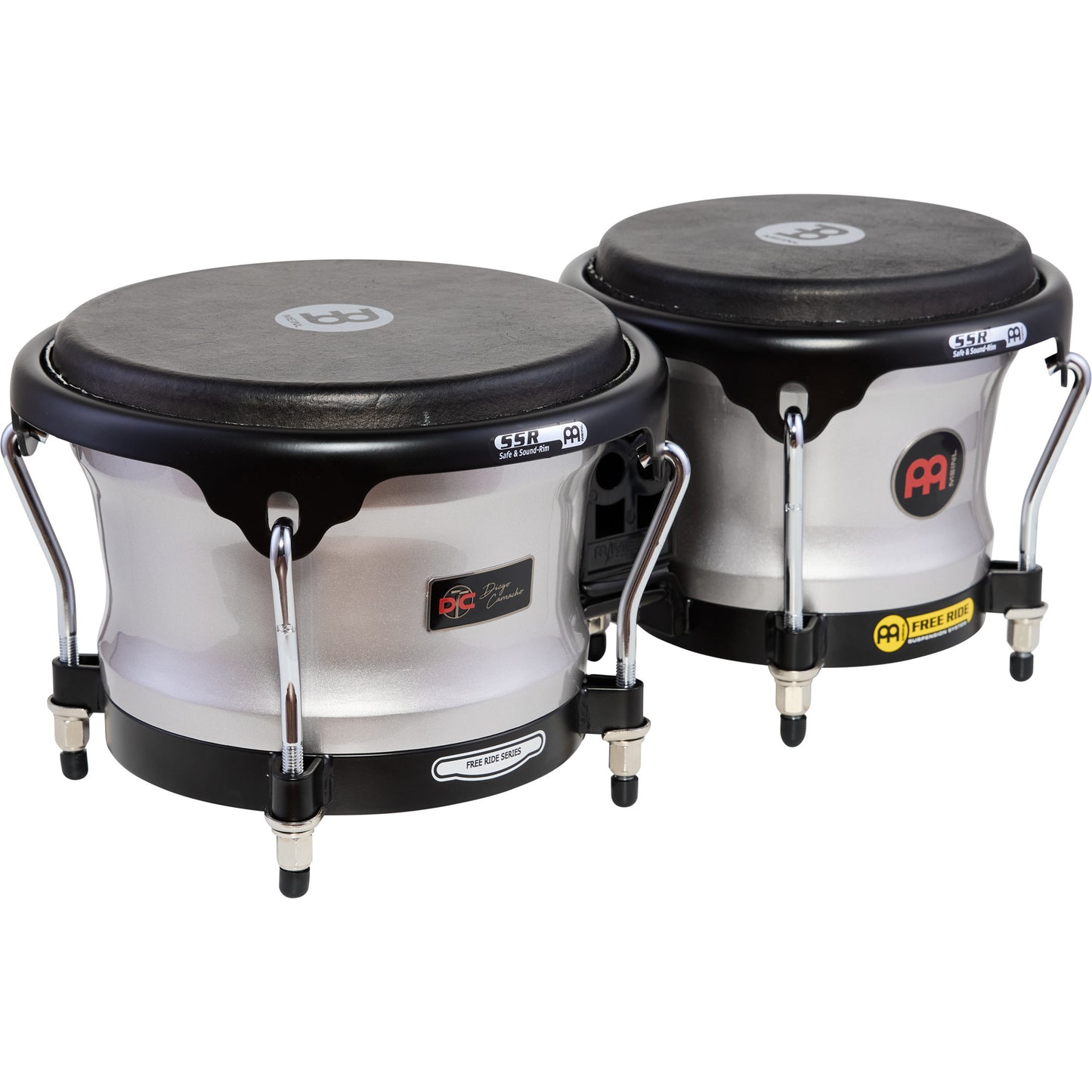 MEINL Percussion Artist Series Diego Camacho Signature 7" & 8 1/2" Bongo - Pearl Grey