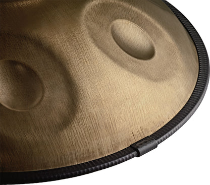 MEINL Sonic Energy Sensory Handpan Stainless Steel D Kurd 10 Notes 440 Hz - Vintage Gold