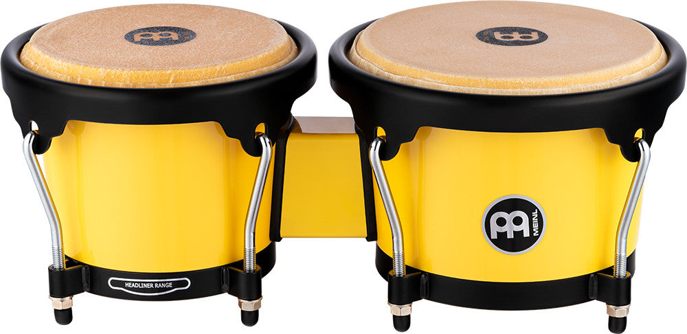 MEINL Percussion Journey Series Bongo 6 1/2" Macho & 7 1/2" Hembra - Illuminating Yellow