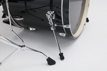 TAMA Imperialstar Drum Set 5 teilig - Hairline Black/Chrom HW + MEINL Cymbals HCS Cymbal Kit/Stage Master Double-Braced Hardware Kit