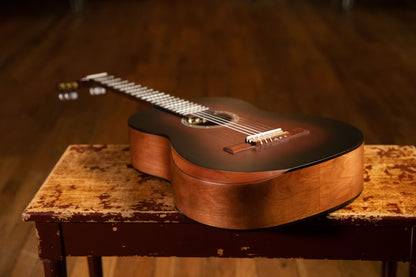 ORTEGA Student Series Pro DeLuxe 4/4 Classical Guitar 6 String - Solid Spruce / Catalpa Bourbon Fade